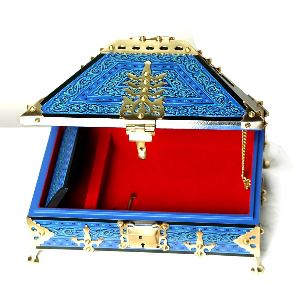 Nettoor Petti Royal Blue with Mural Painting 13*9 thumbnail 3