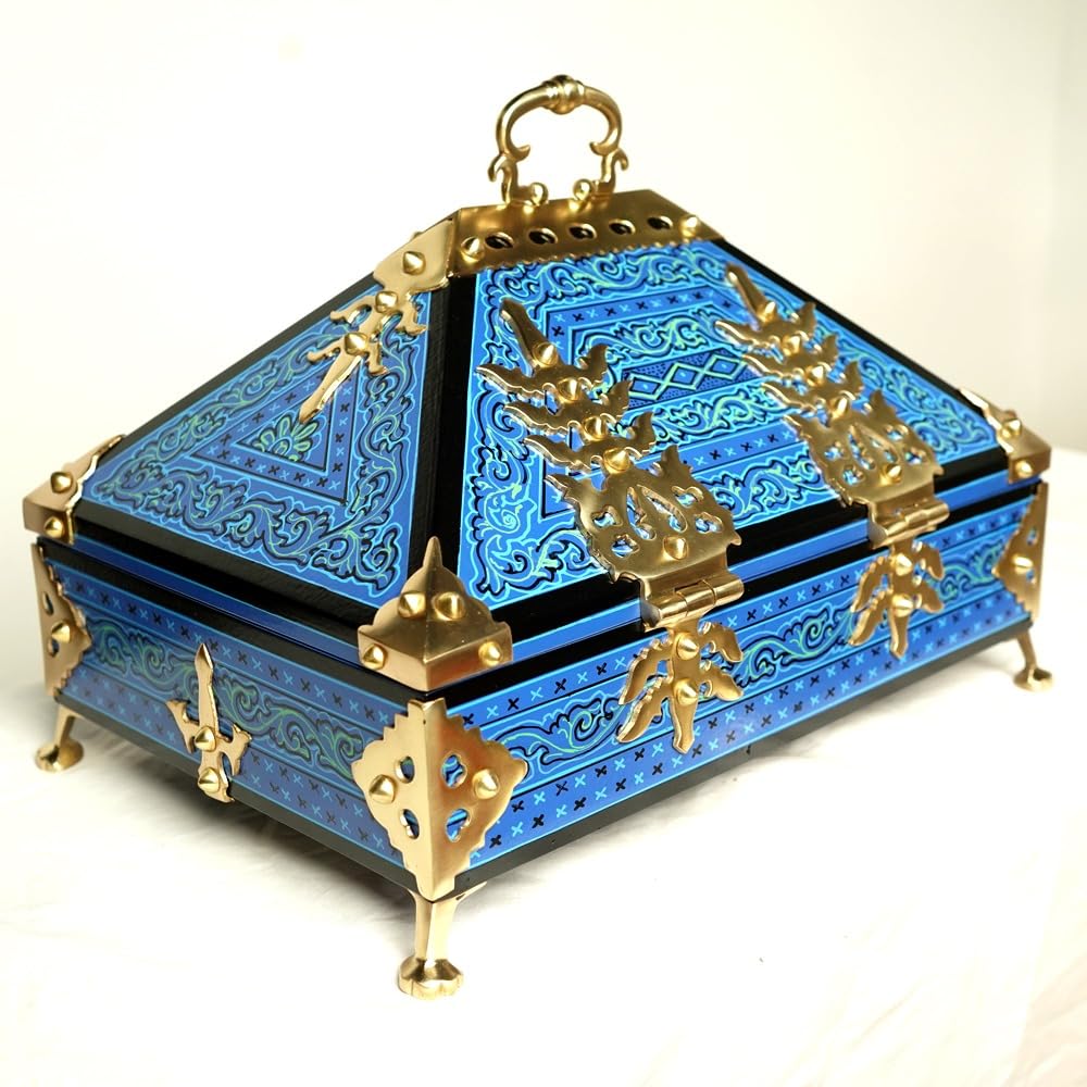 Nettoor Petti Royal Blue with Mural Painting 9*6 thumbnail 2
