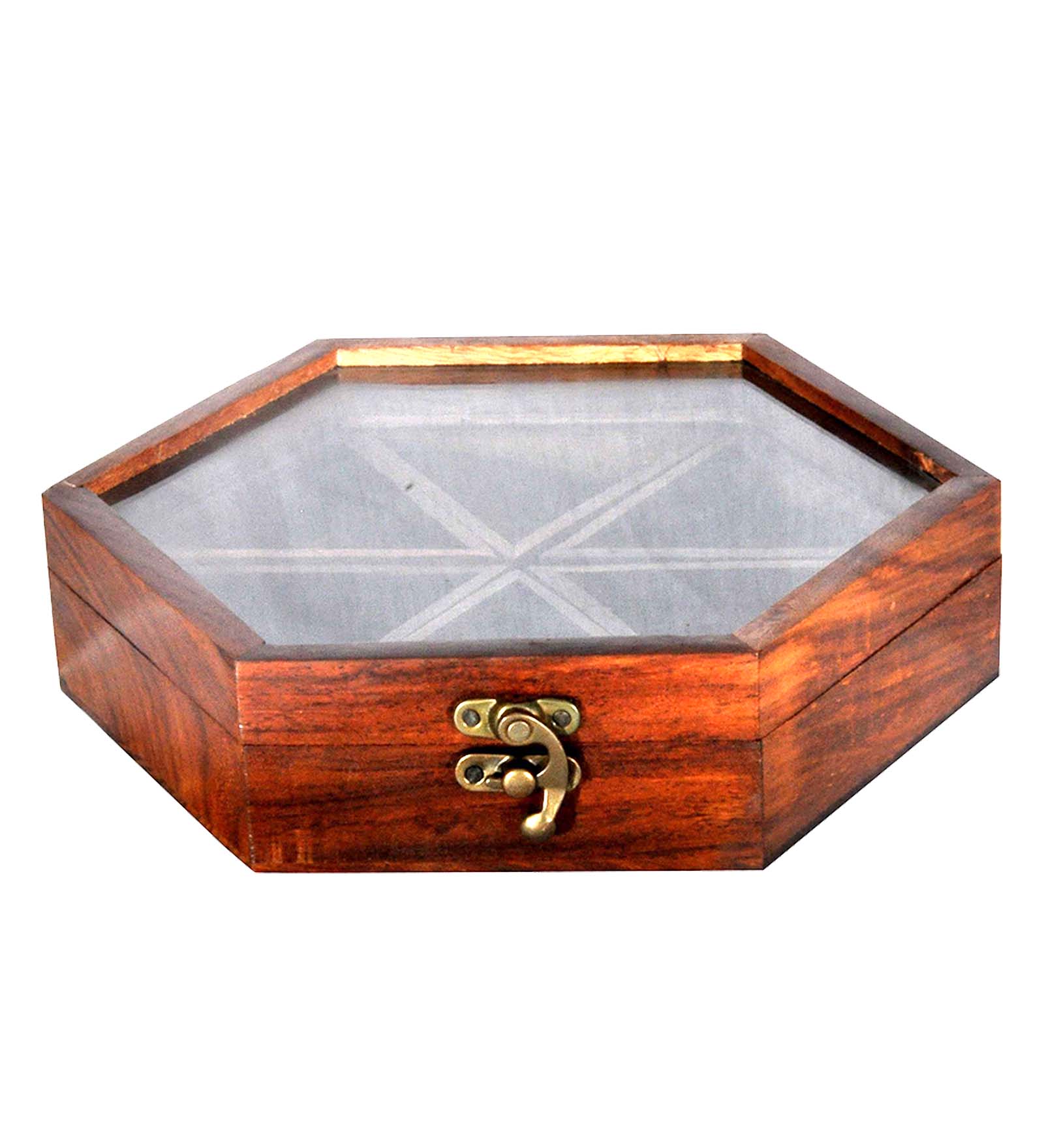 Wooden Spice Box Hexagonal thumbnail 4