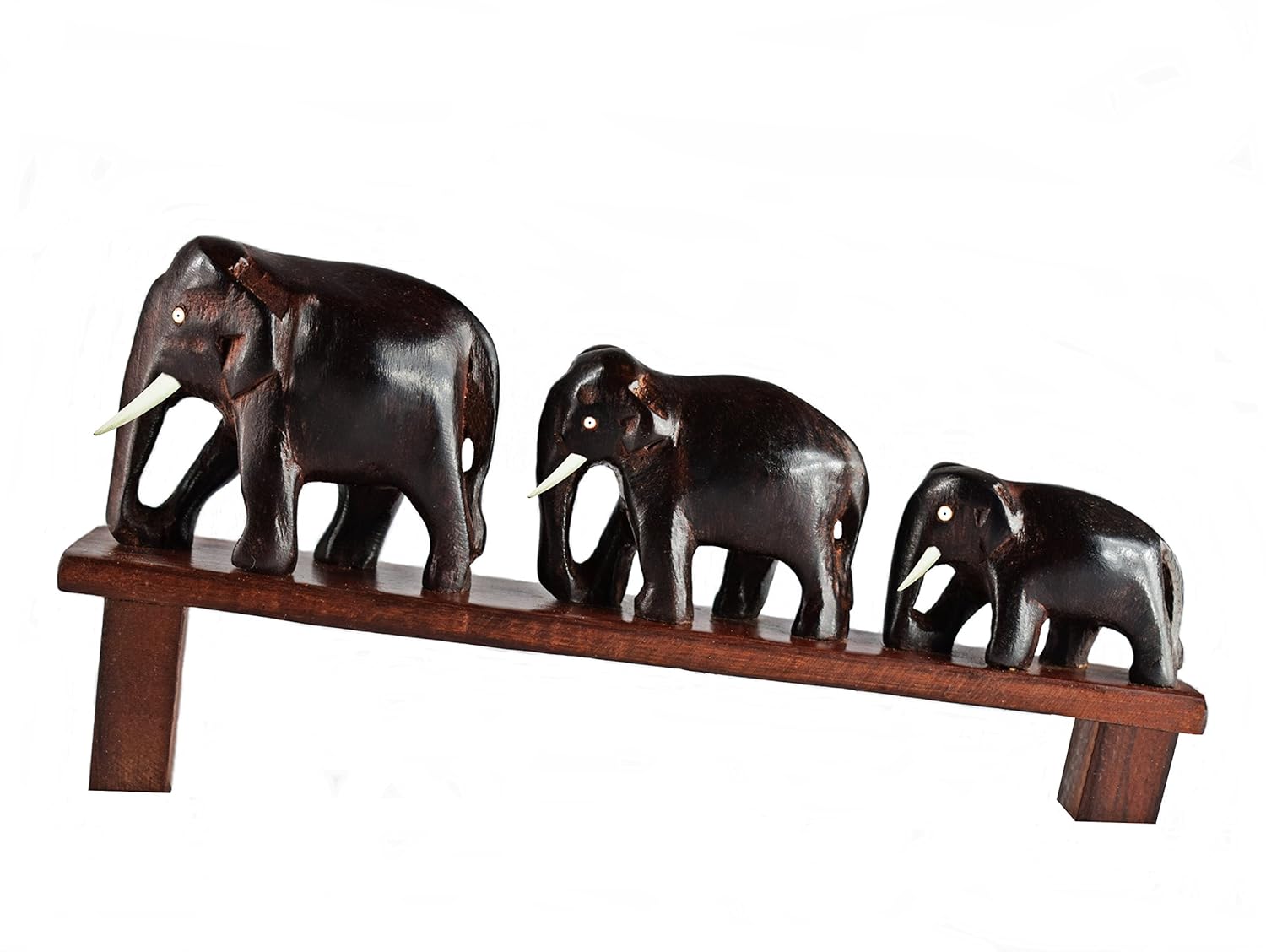 Elephants on Bridge Figurine - (3 Elephants)
