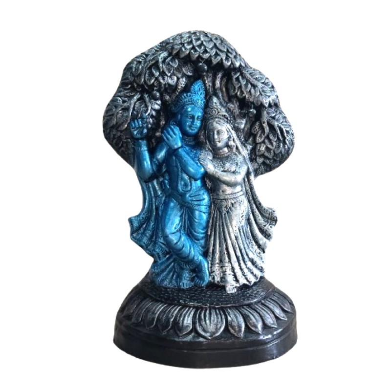 Lord Radhakrishna Terracotta Statue