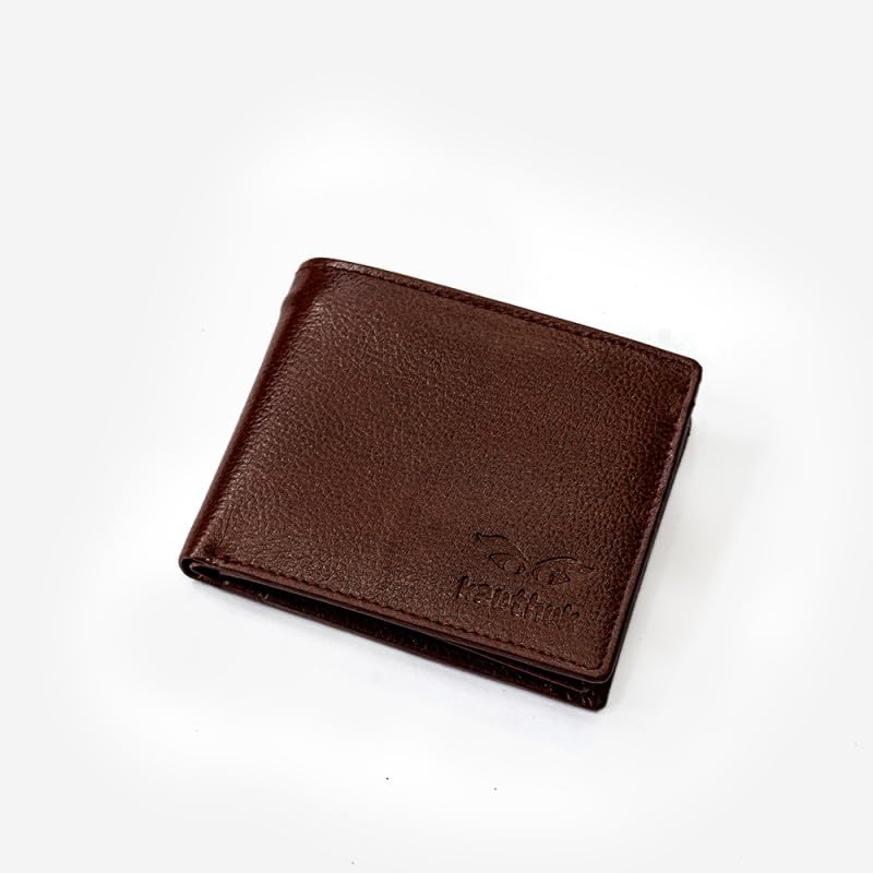 Classic Brown Textured Genuine Leather Wallet for Men thumbnail 3