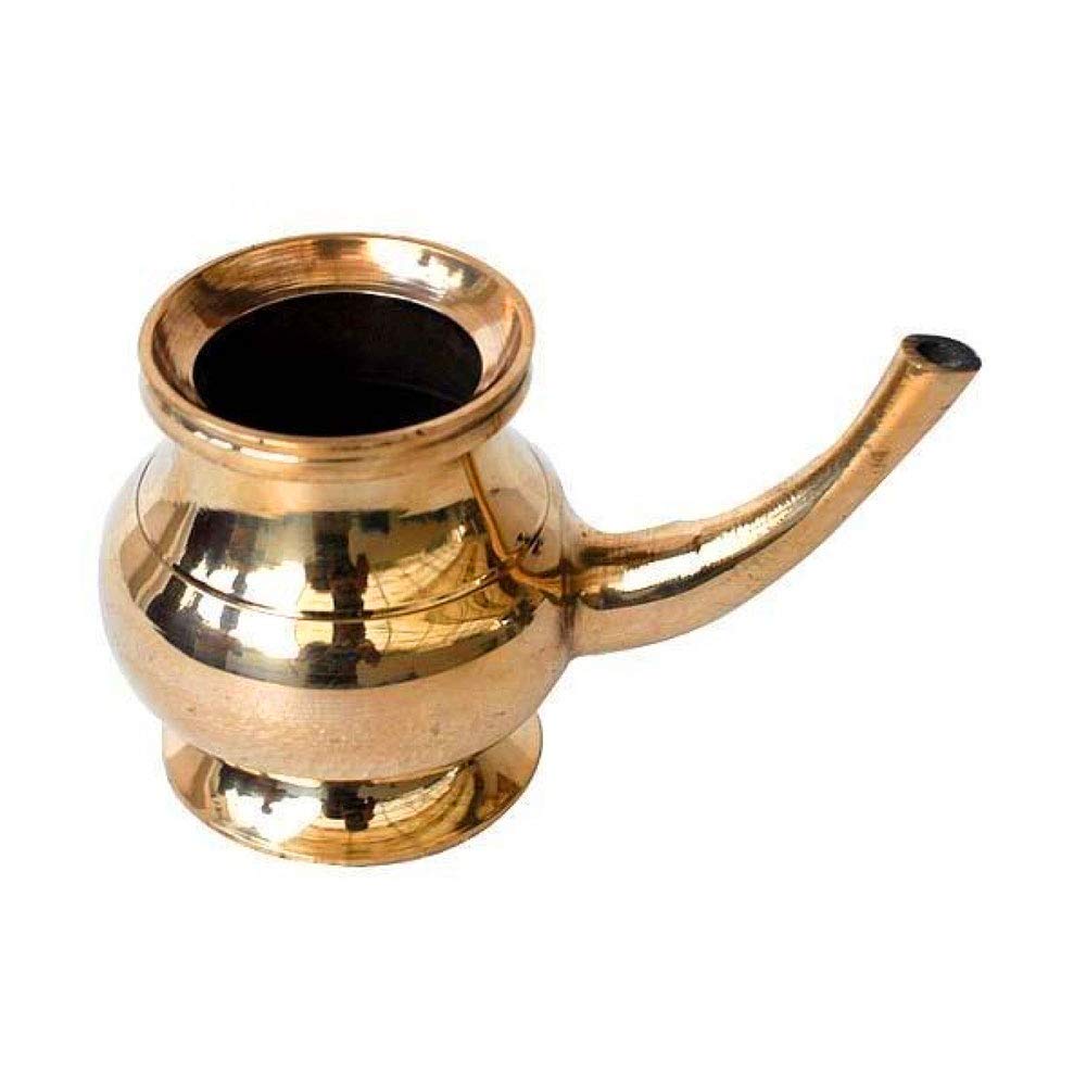 Bronze Metal Alloy Kindi Traditional Pitcher (Golden, 5 x 7 inches) thumbnail 2