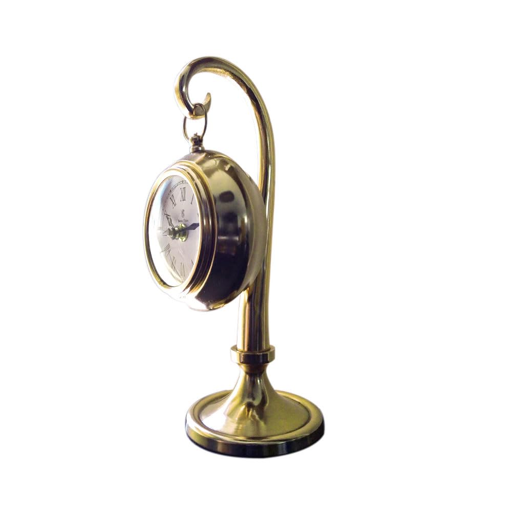 Aluminium Crafted Copper Colour Coated Hanging Table Watch Clock