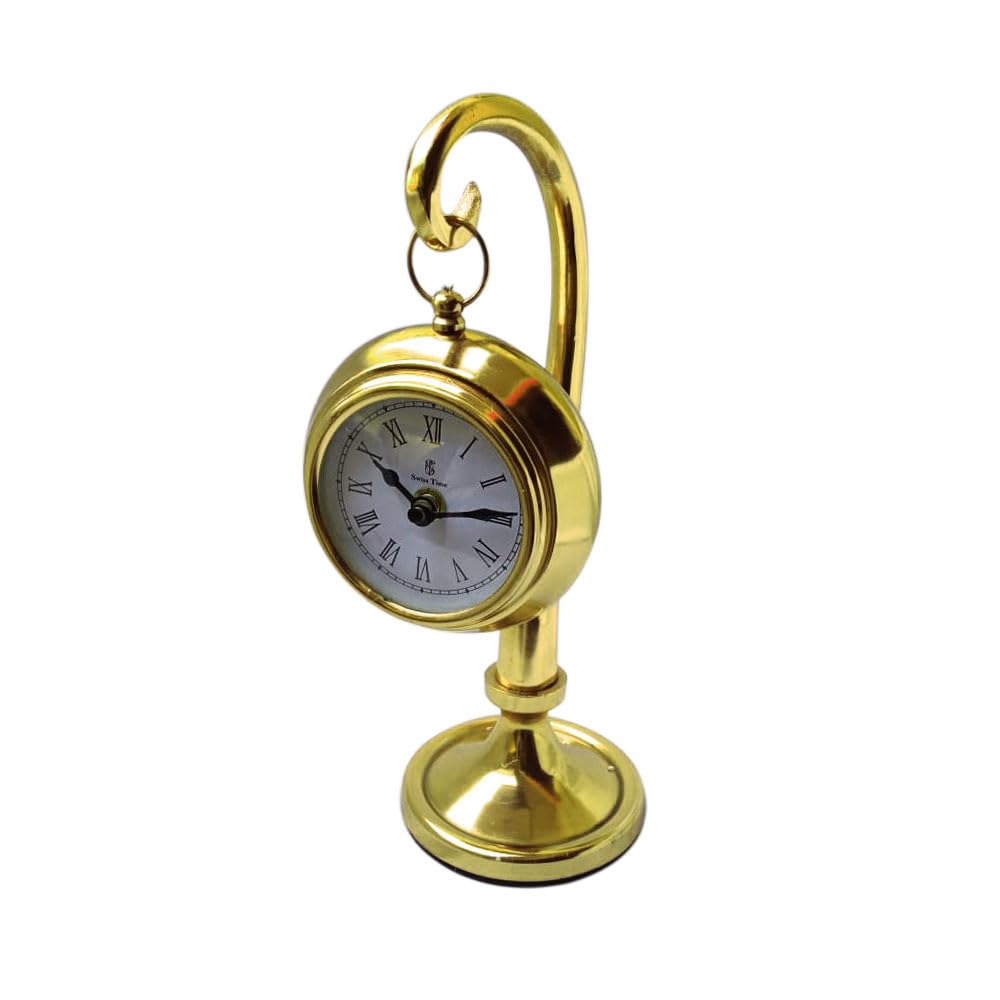 Aluminium Crafted Copper Colour Coated Hanging Table Watch Clock thumbnail 2