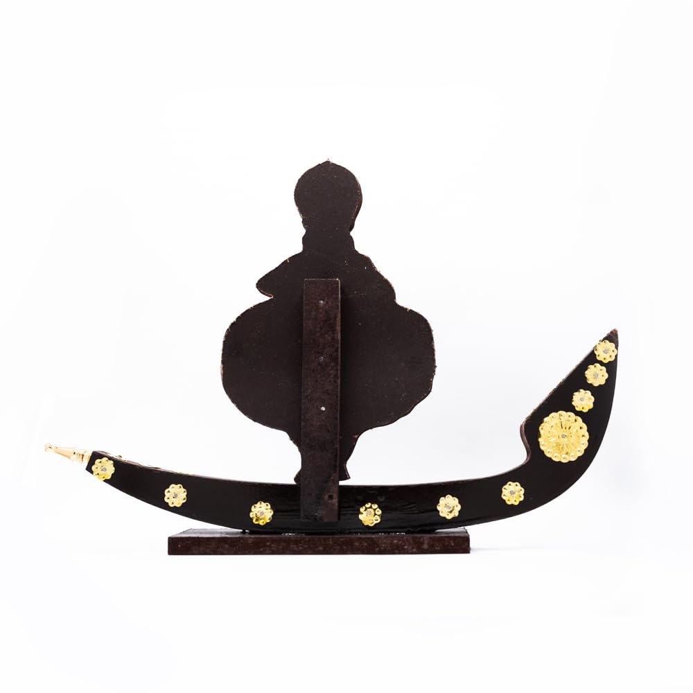 Wooden Kathakali Dancer & Snake Boat (12 * 8" Inches)