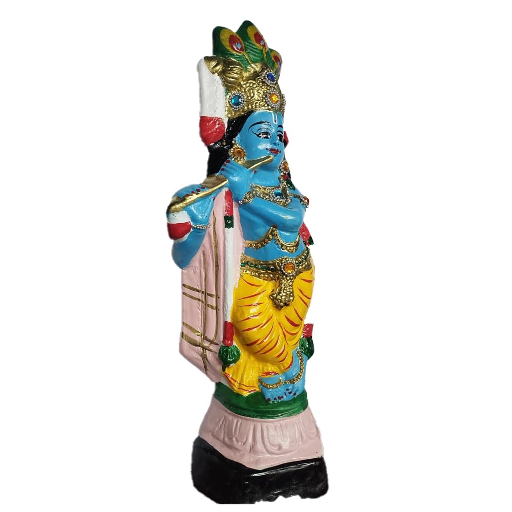 Paper Mache Lord Krishna idol