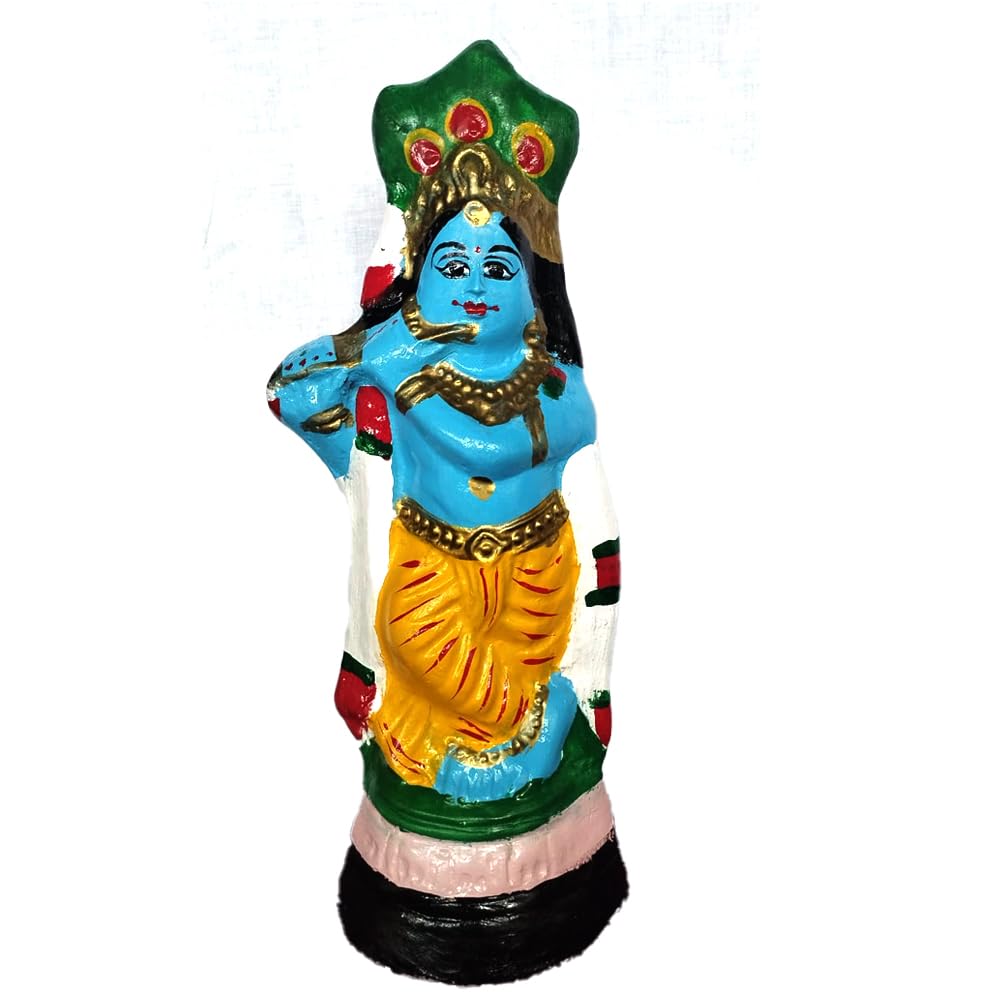 Paper Mache Lord Krishna idol thumbnail 2
