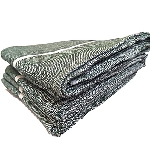 Light Edge Stitched Cotton Bath Towel Thorthu for Bathroom & Multipurpose Use (Grey, Set of 3) (58 x 28 inches) thumbnail 2