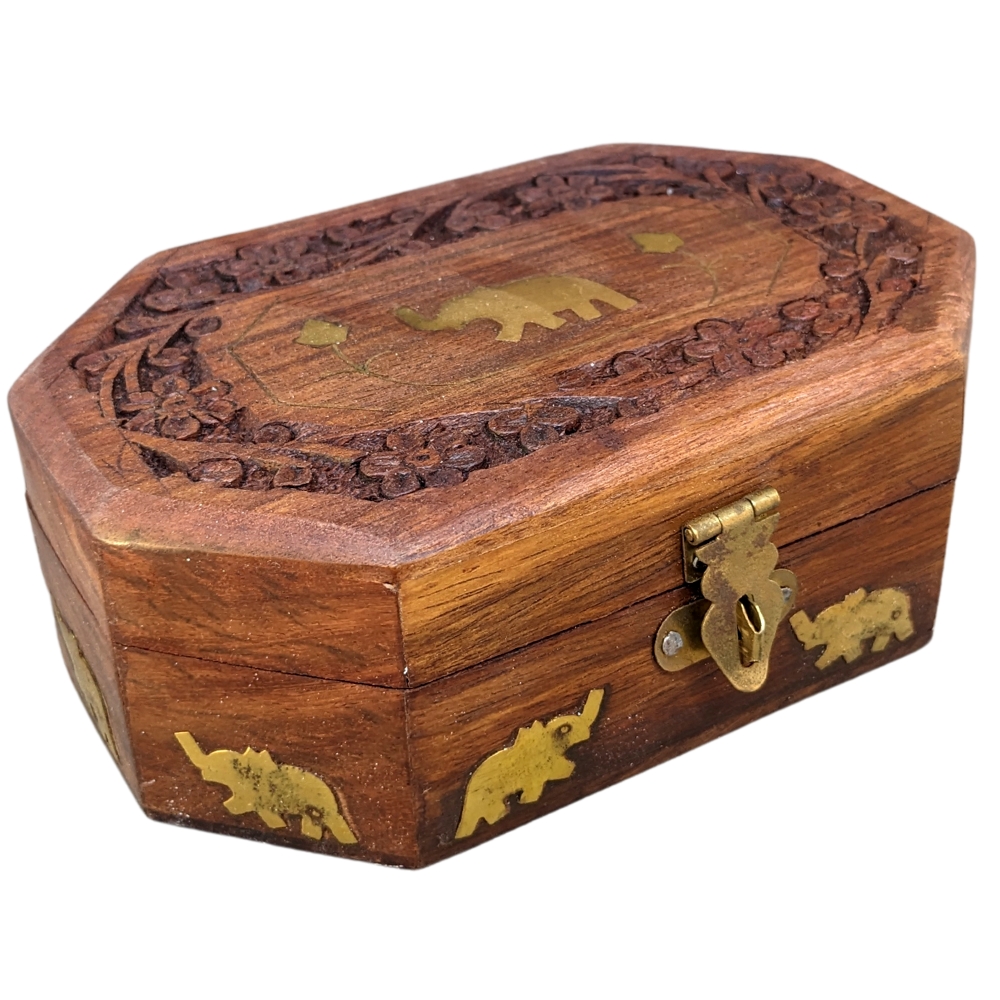 Wooden Jewellery Box Hexagon 6x4 thumbnail 2