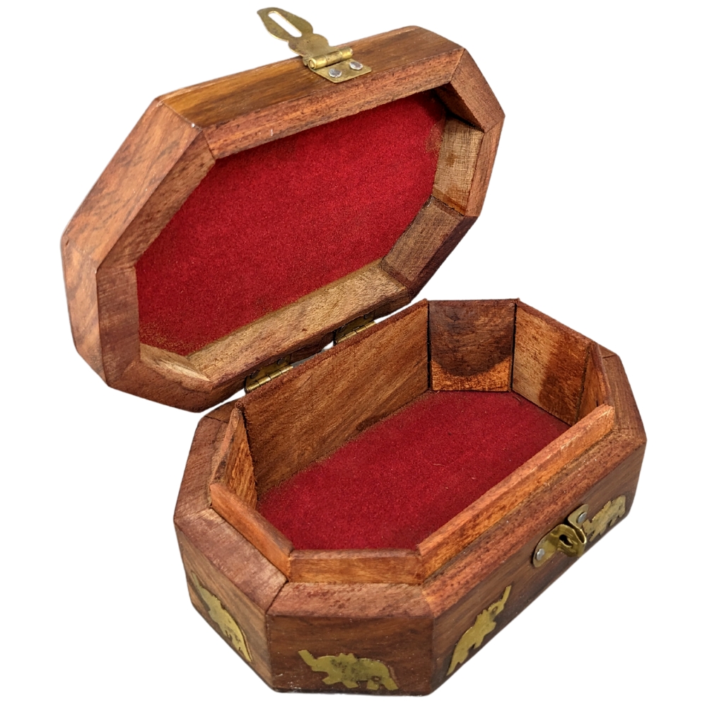 Wooden Jewellery Box Hexagon 6x4 thumbnail 4