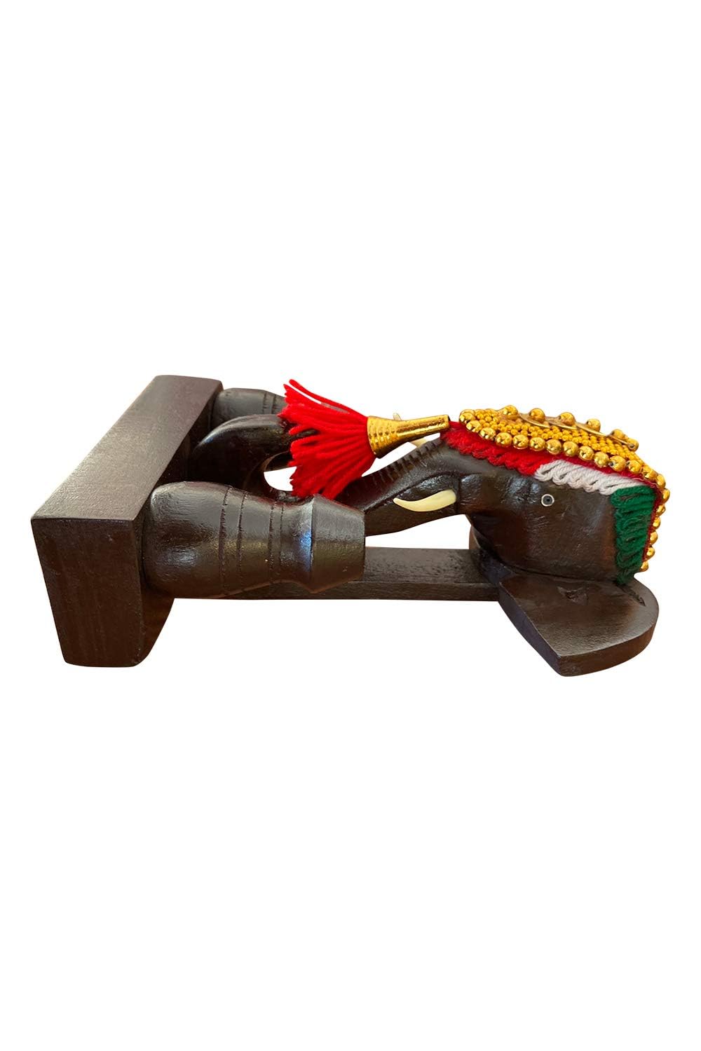 Pooram Elephant Pen Stand with Nettipattam thumbnail 2