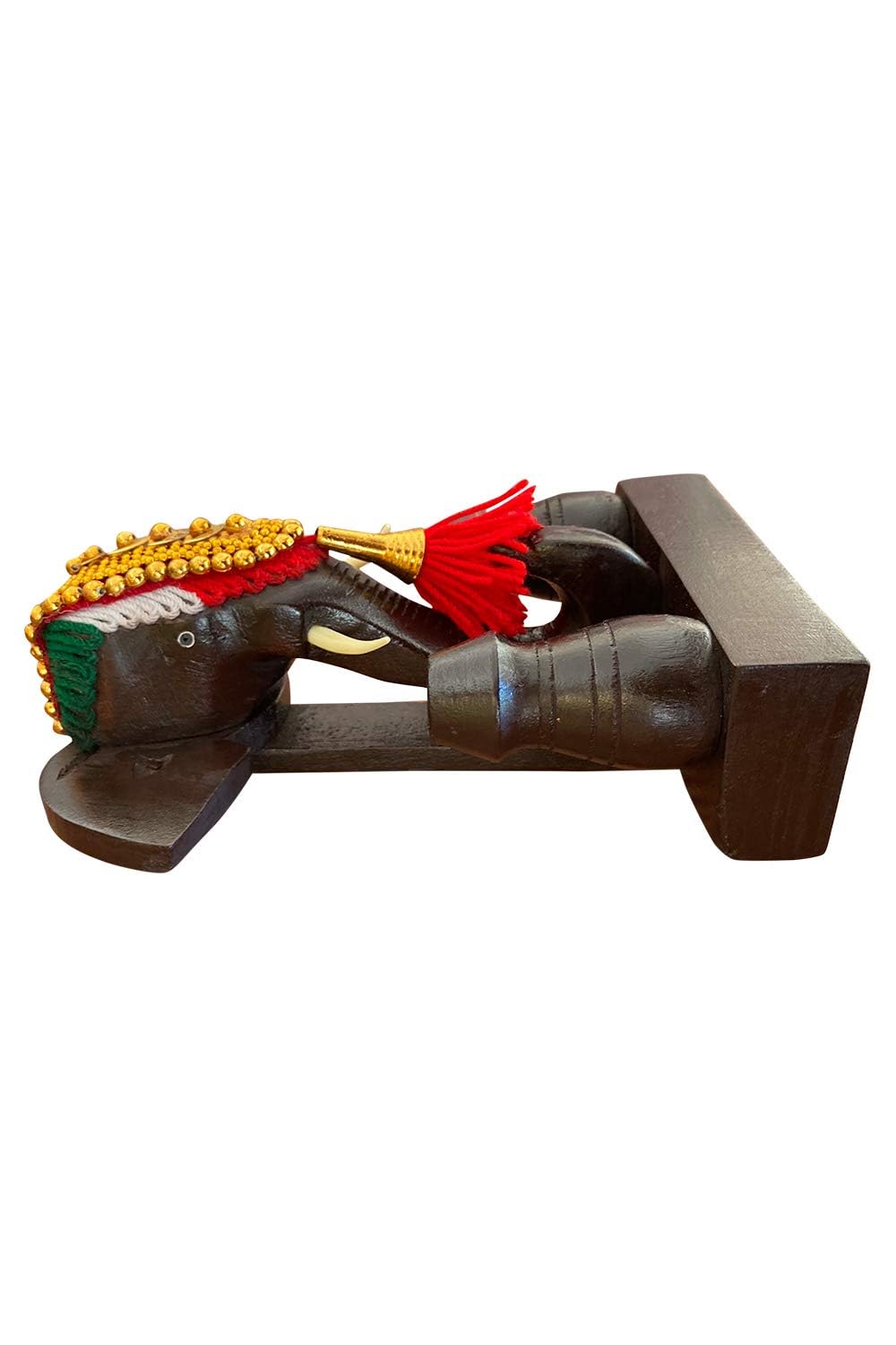 Pooram Elephant Pen Stand with Nettipattam