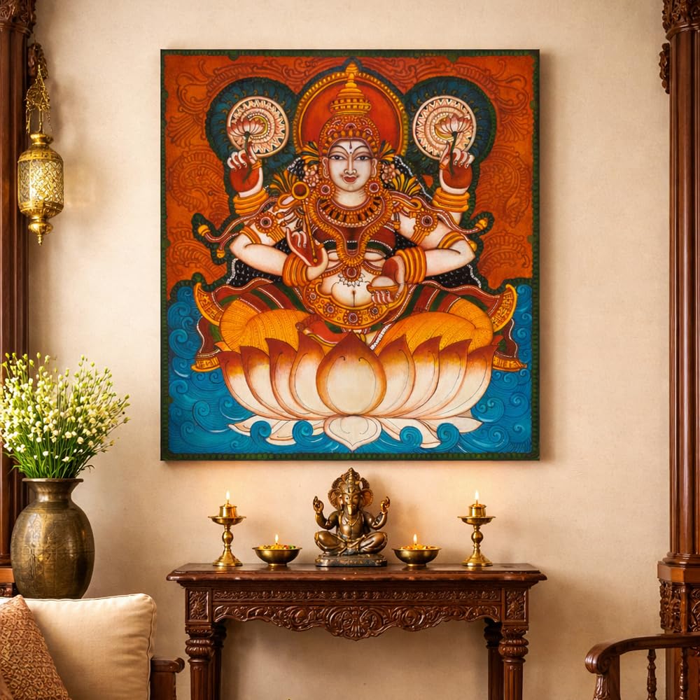 Mata Lakshmi Mural Painting thumbnail 2