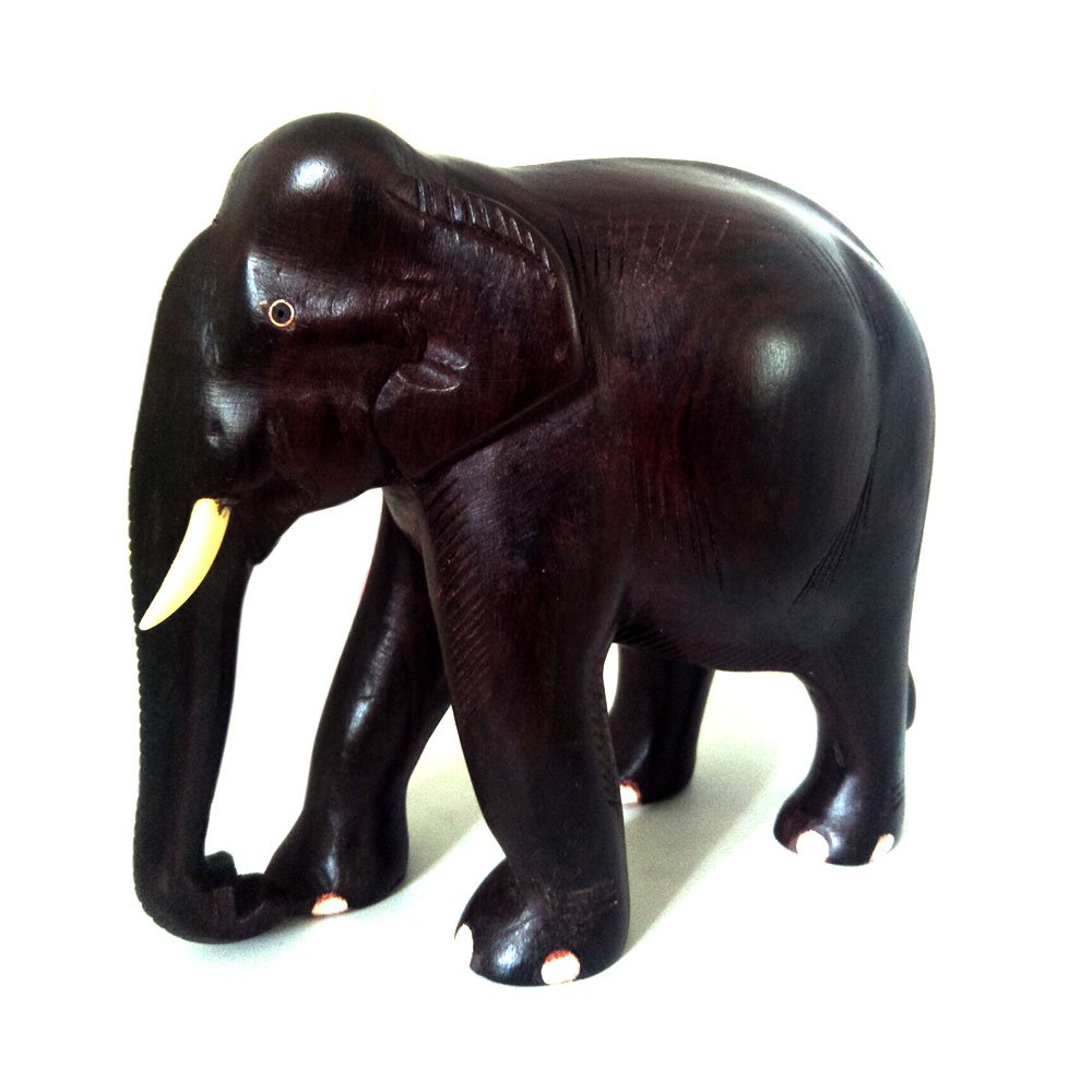 Handcrafted Model of Indian Elephant Crafted in Rosewood for Decor & Gifting thumbnail 1